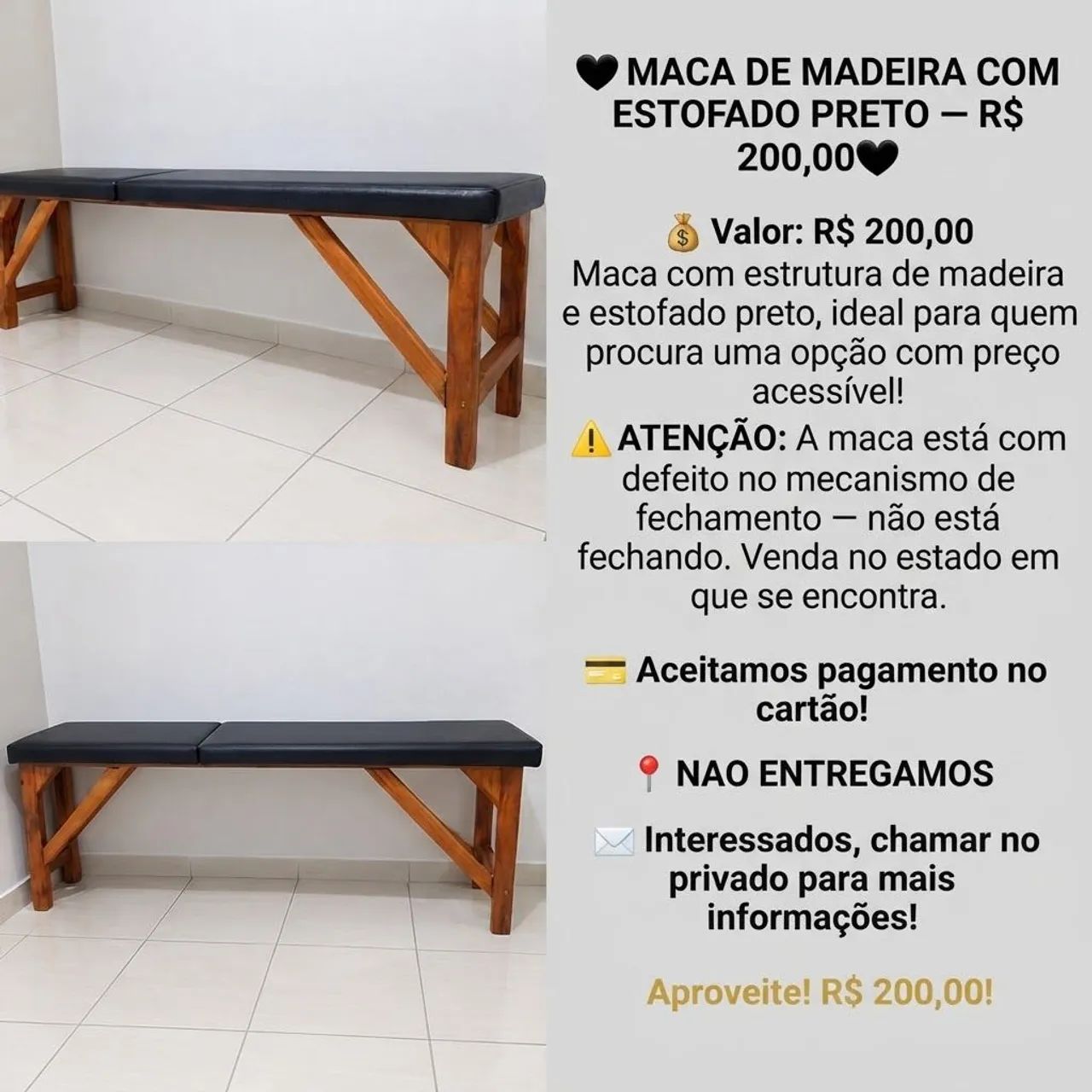 Maca de madeira 