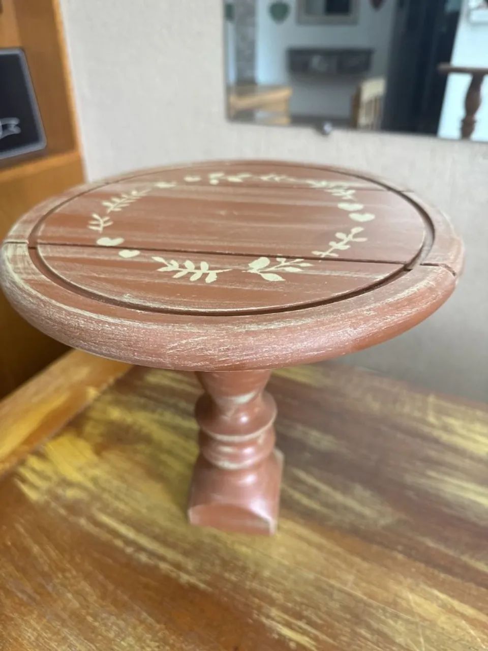 suporte para doces e bolos rústico 28cm