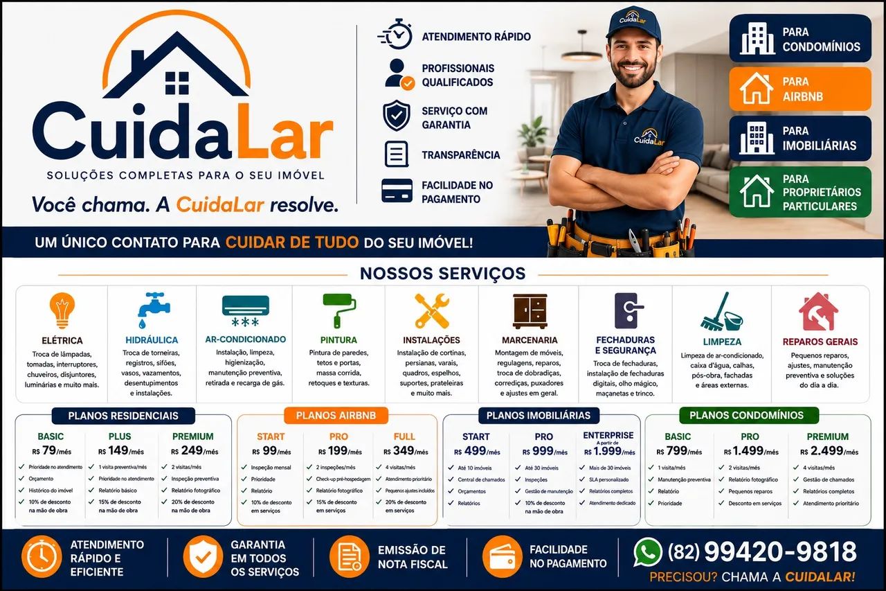 CUIDALAR - MANUTENÇÃO E SERVIÇOS PARA SEU IMÓVEL  - Foto 2