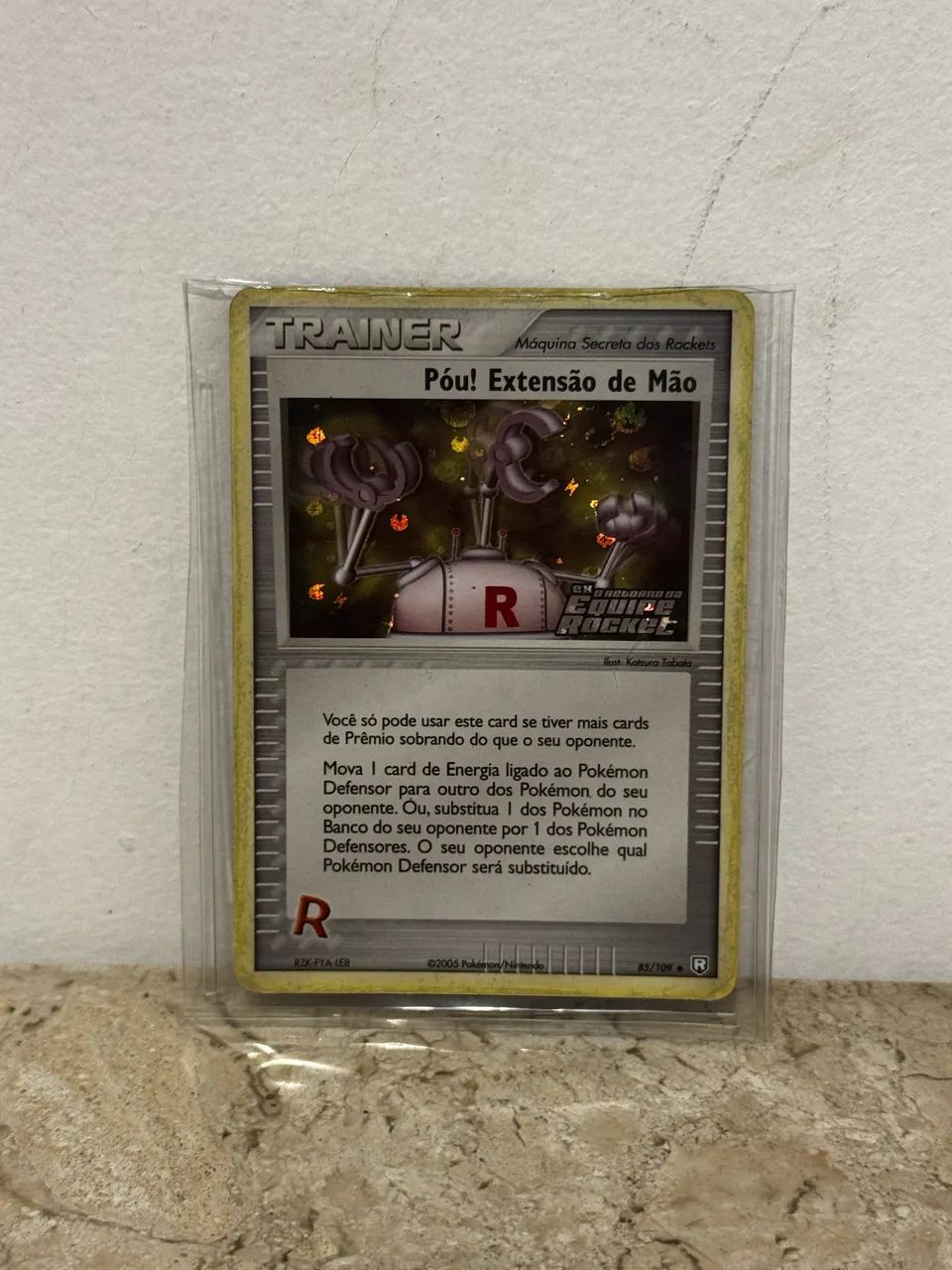 Carta Pokémon Póu! Extensão de Mão 85/109 Reverse Holo Team Rocket Returns