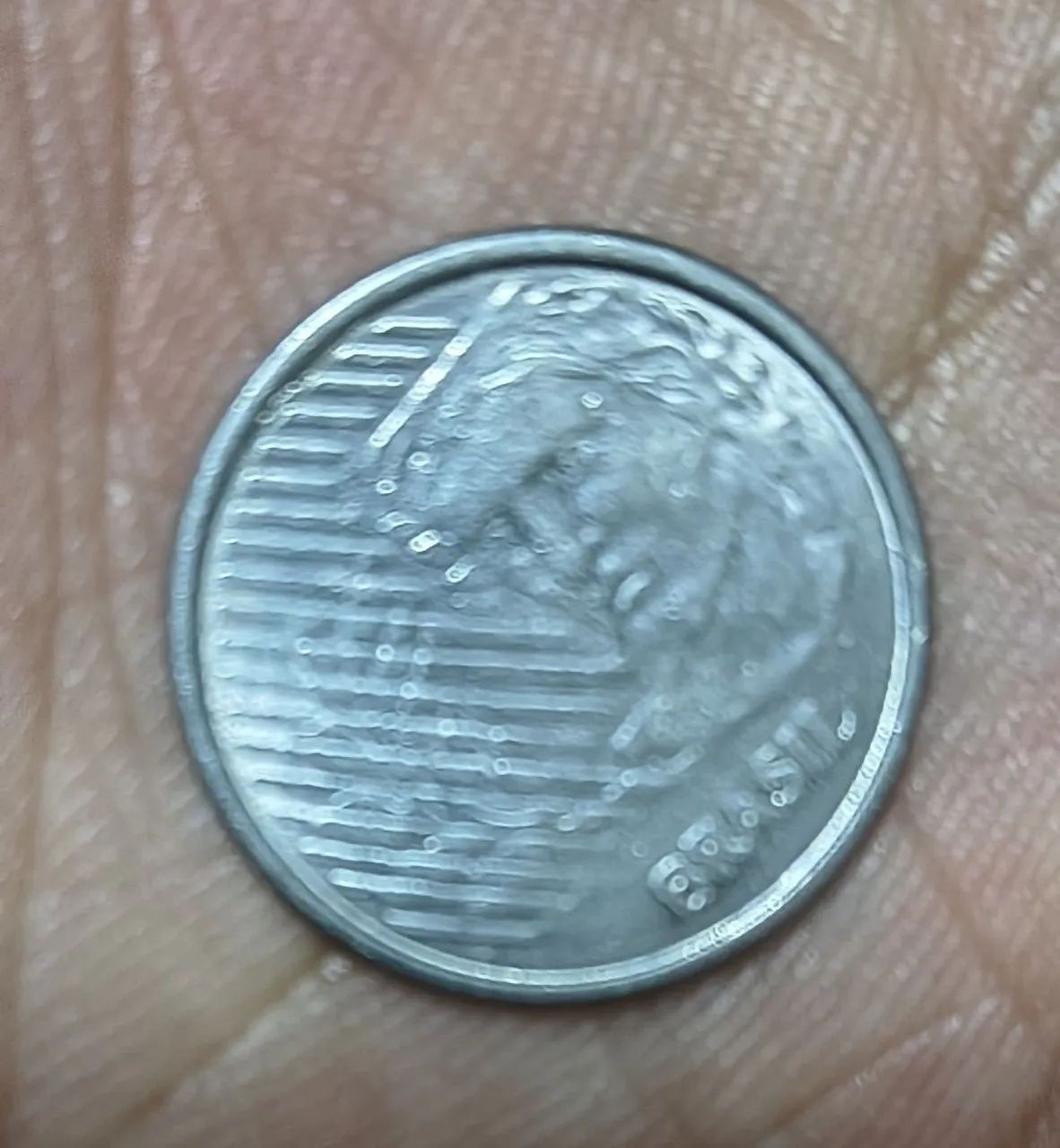 Moeda 5 centavos 1995  com erros  - Foto 3
