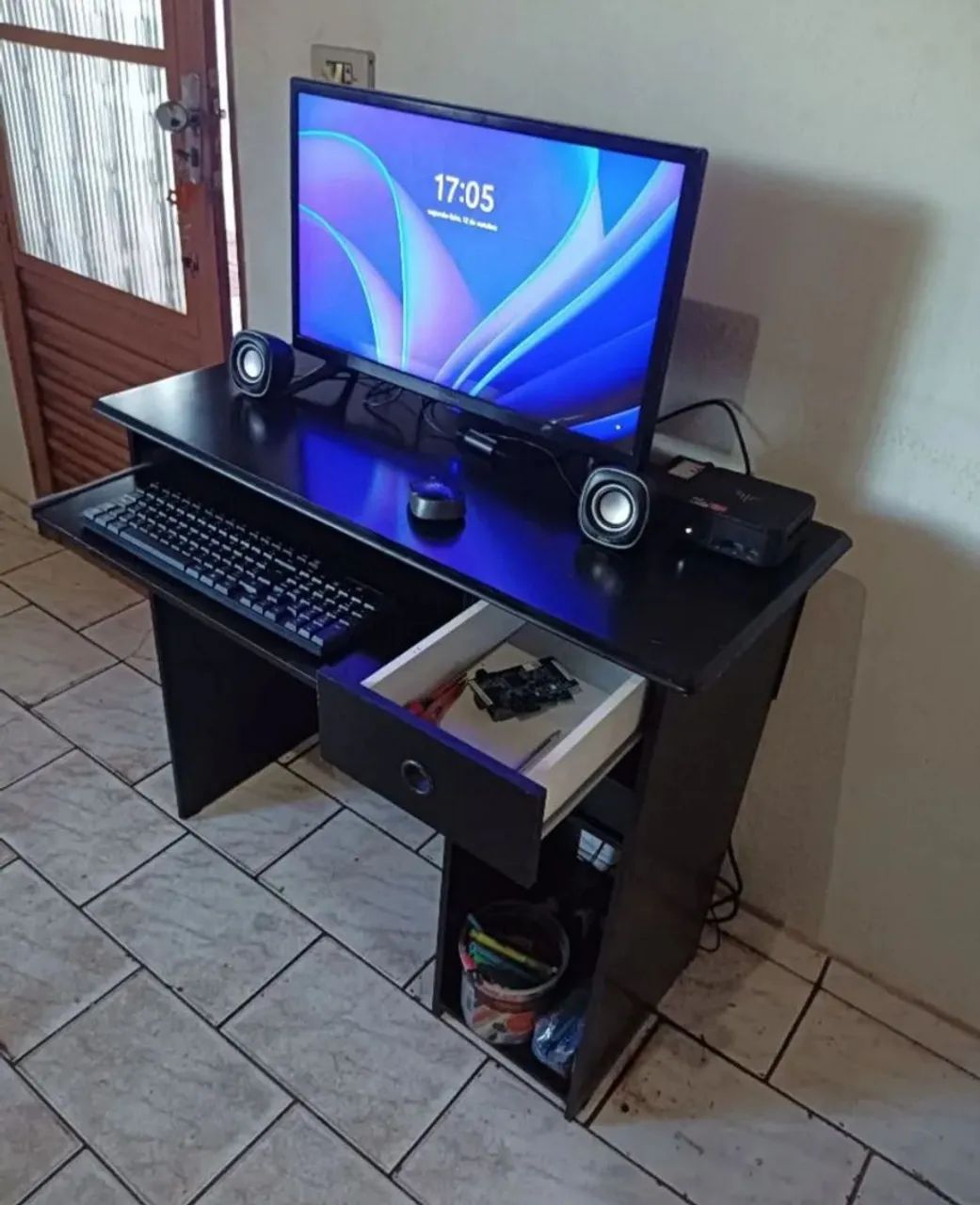 Mesa De Computador Preta - Foto 2