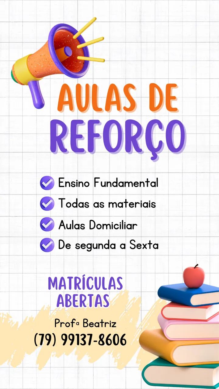 REFORÇO ESCOLAR