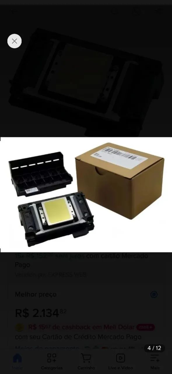 Cabeça de impressão XP600 