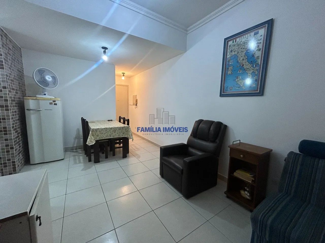 Alugar apartamento mobiliado 1 dormitório no Gonzaga em Santos SP. - Foto 5