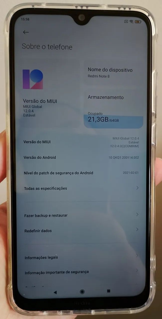 Xiaomi Redmi Note 8 64GB Branco Usado - Foto 2