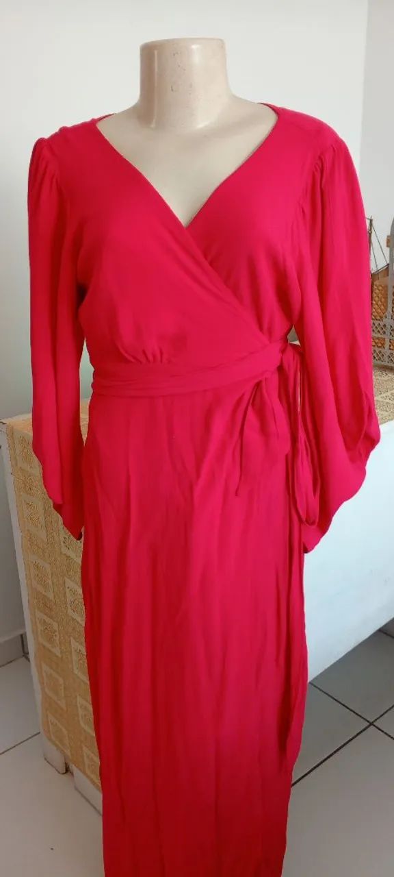 Vestido de Festa Rosa Usado Tam 42 Excelente Estado  - Foto 2