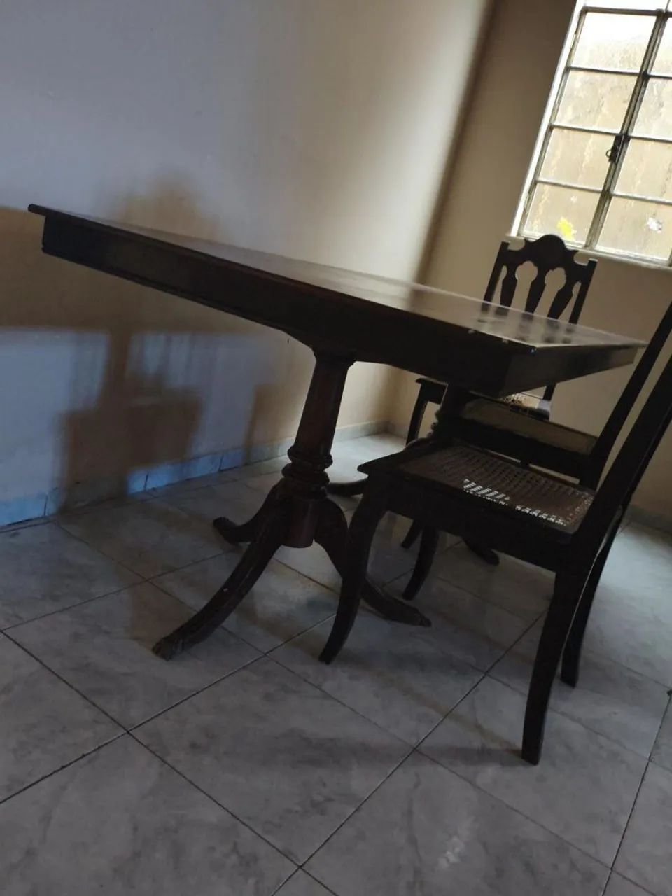 Mesa de jantar antiga extensível - Foto 2