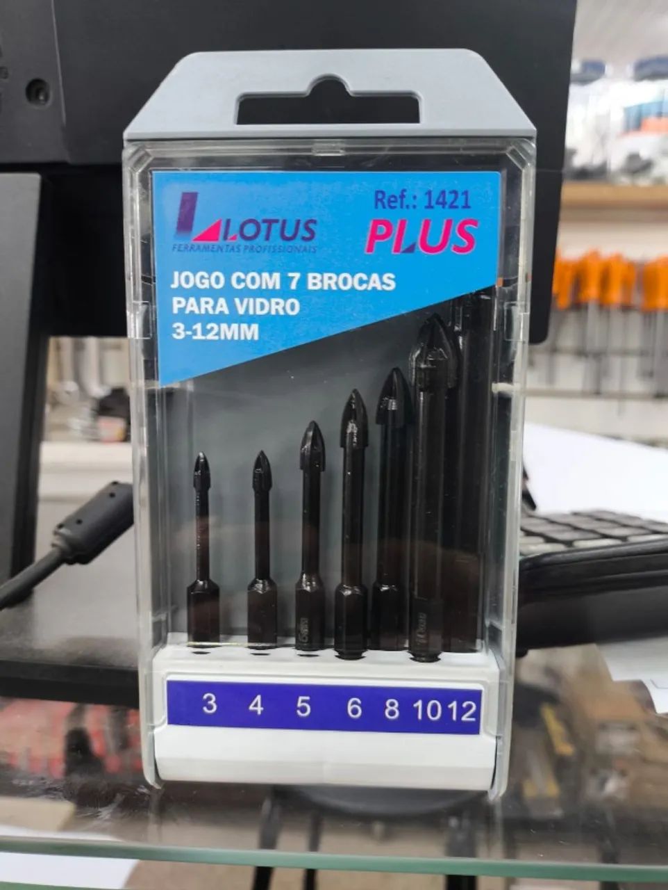 Jogo Broca Vidro Porcelanato 7 Peças Aço Cobalto Lotus 3-12mm - Foto 2