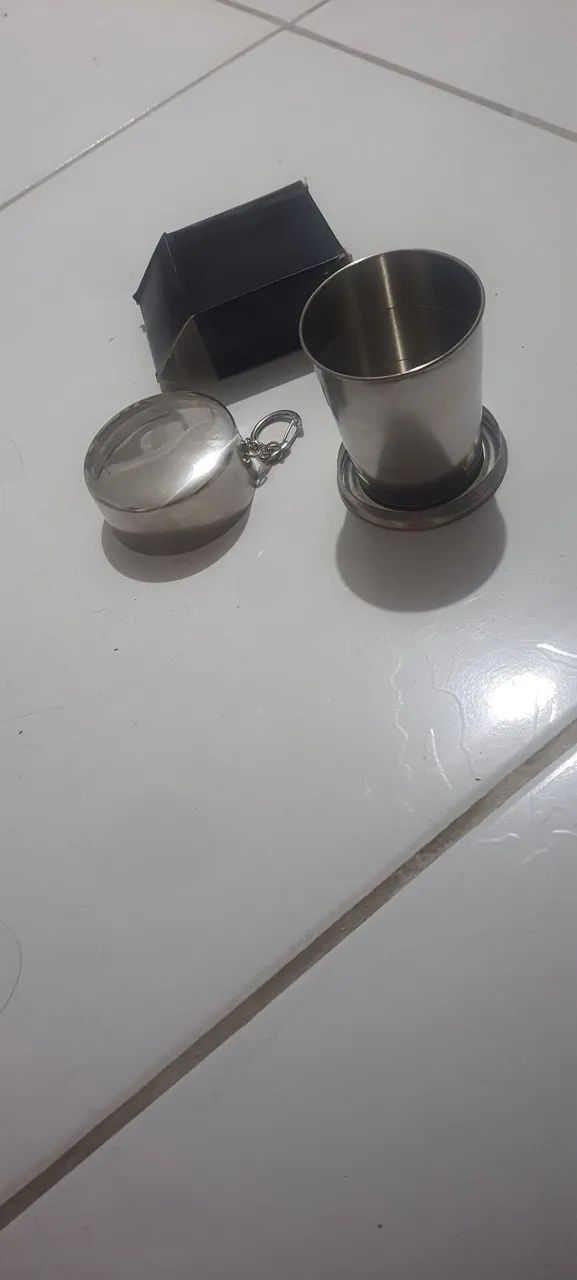 Copo inox chaveiro 