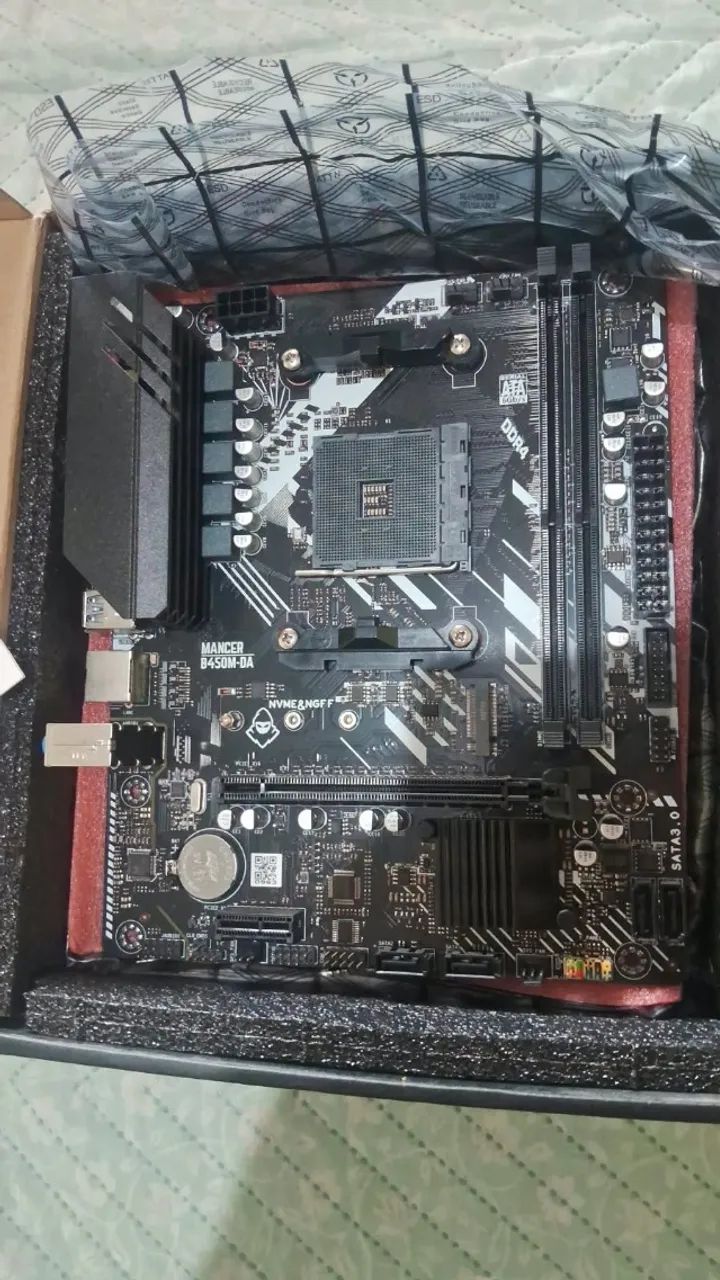 Vendo placa mãe b450M - Foto 3