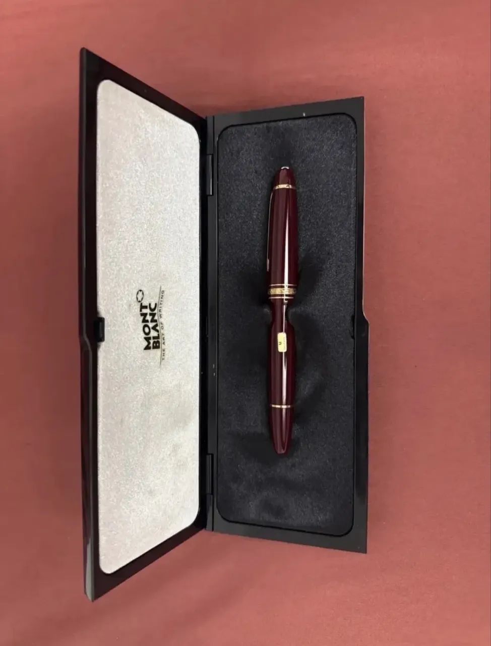 Caneta Tipo Pena Mont Blanc + Tinteiro Azul Mont Blanc - Foto 3