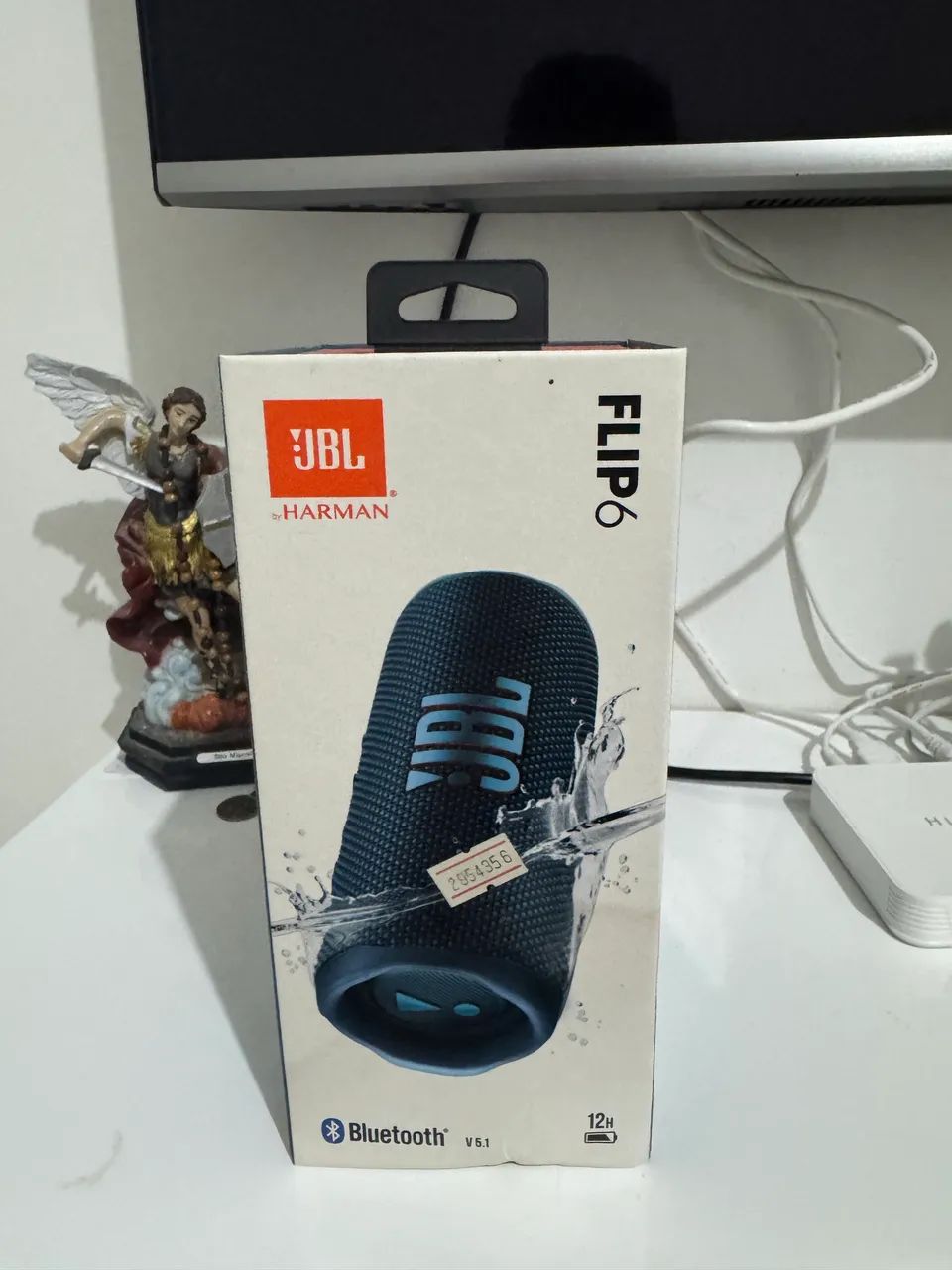 Caixa De Som Jbl Flip 6, 30w RMS, Bluetooth, À Prova De Água, Azul