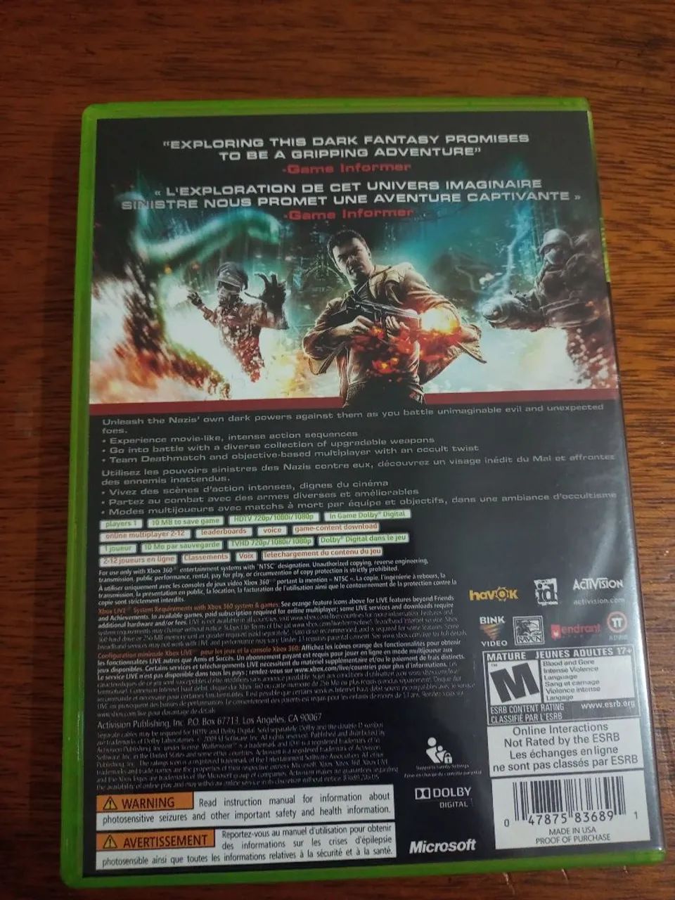 Wolfenstein Xbox 360 - Foto 2