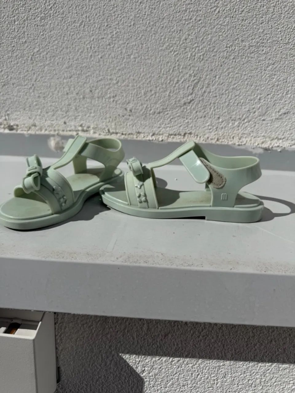 Sandália Mini Melissa Charming - Verde / Com Laço - Foto 3