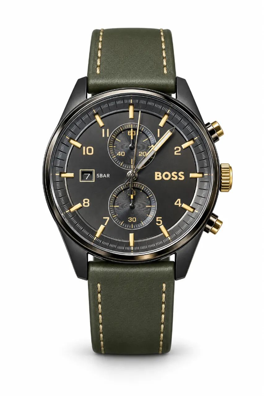BOSS ＦR V Relógio Masculino BOSS Skytraveller 1514148 44 mm Pulseira de