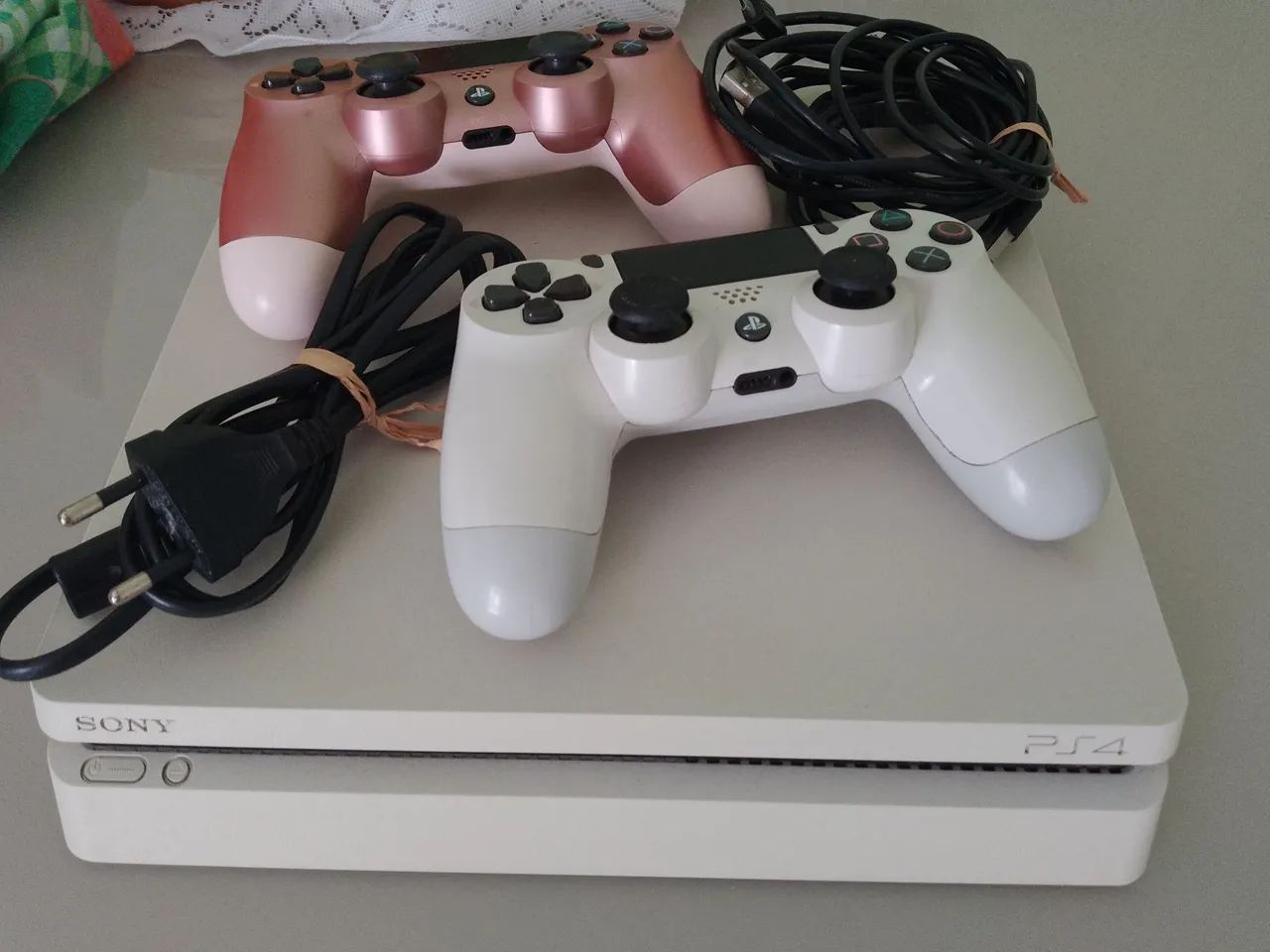 PS4 Slim Branco 1tera - Foto 3