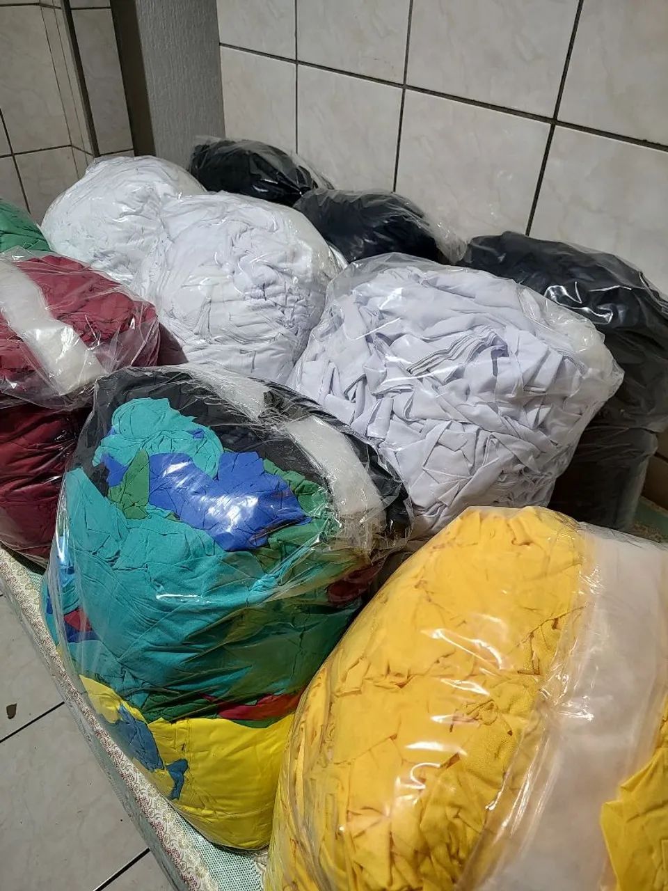 Sacos de retalhos malhas Dry Fit. - Foto 5