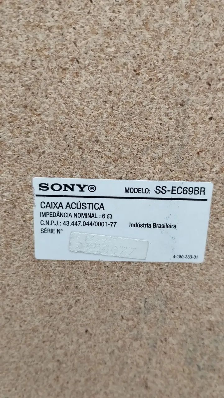 Par de caixas acústicas Sony SS EC69 BR - Foto 4