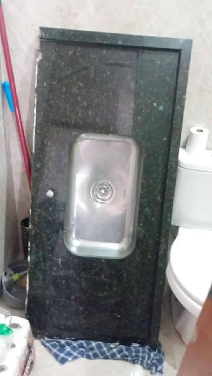 PIA PARA COZINHA EM GRANITO VERDE UBATUBA  - Foto 2