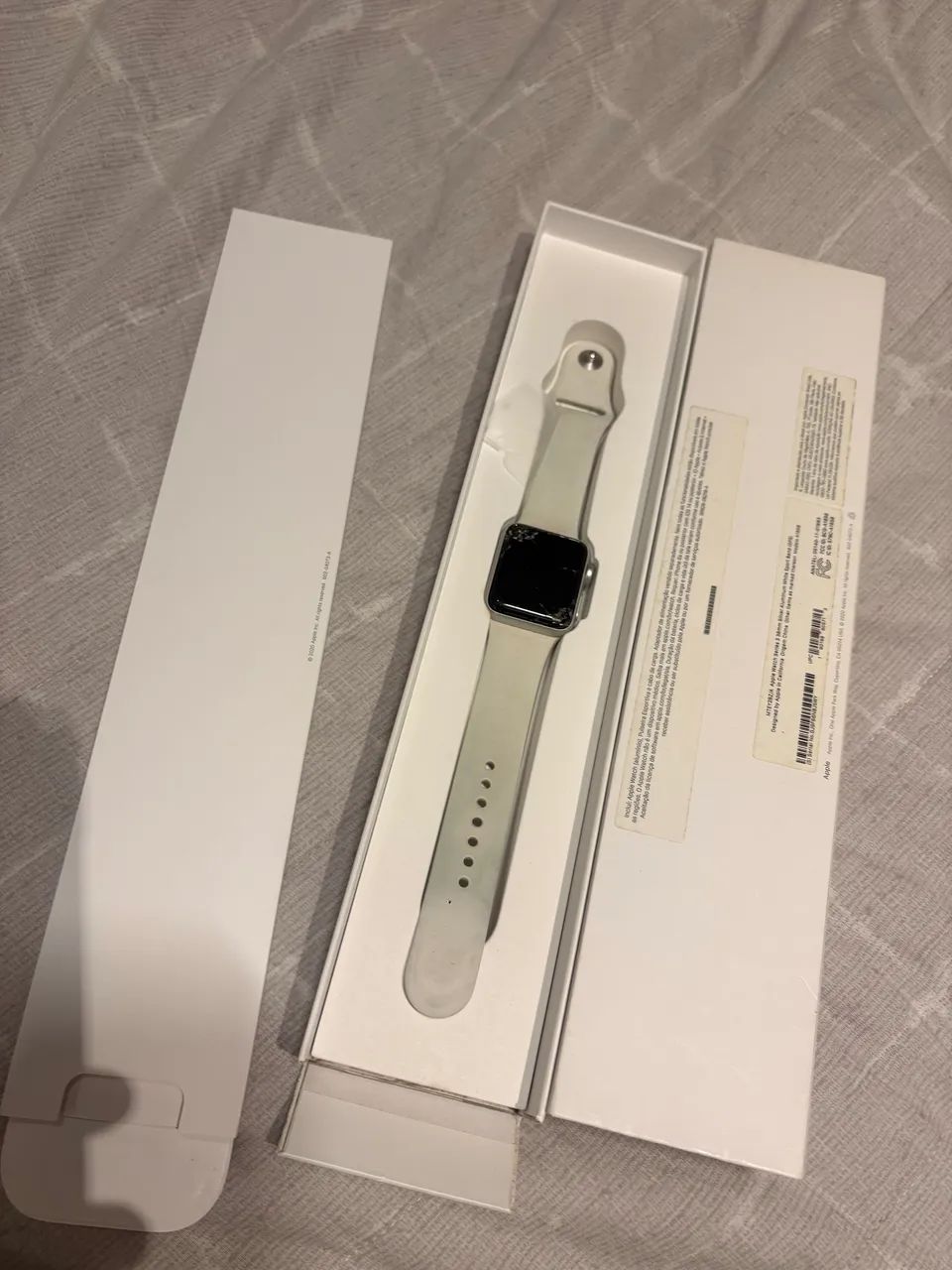 Apple Watch Series 3 GPS 38mm - Funciona - Tela Quebrada - Foto 3