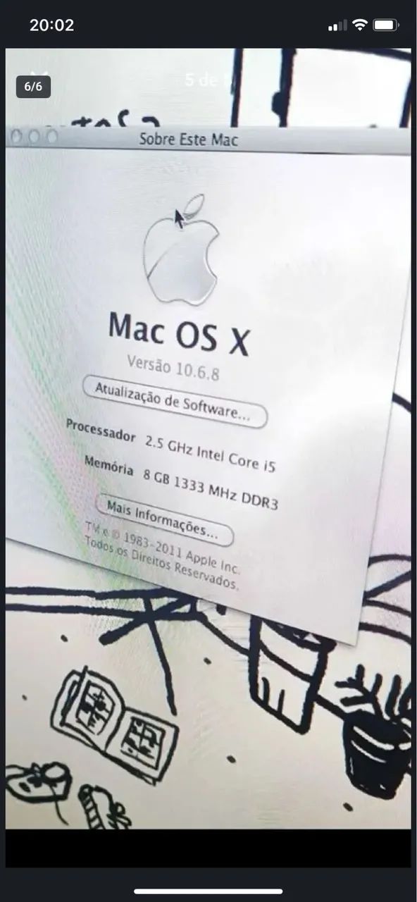 Imac OS X 2011 (com mouse e teclado)  - Foto 3
