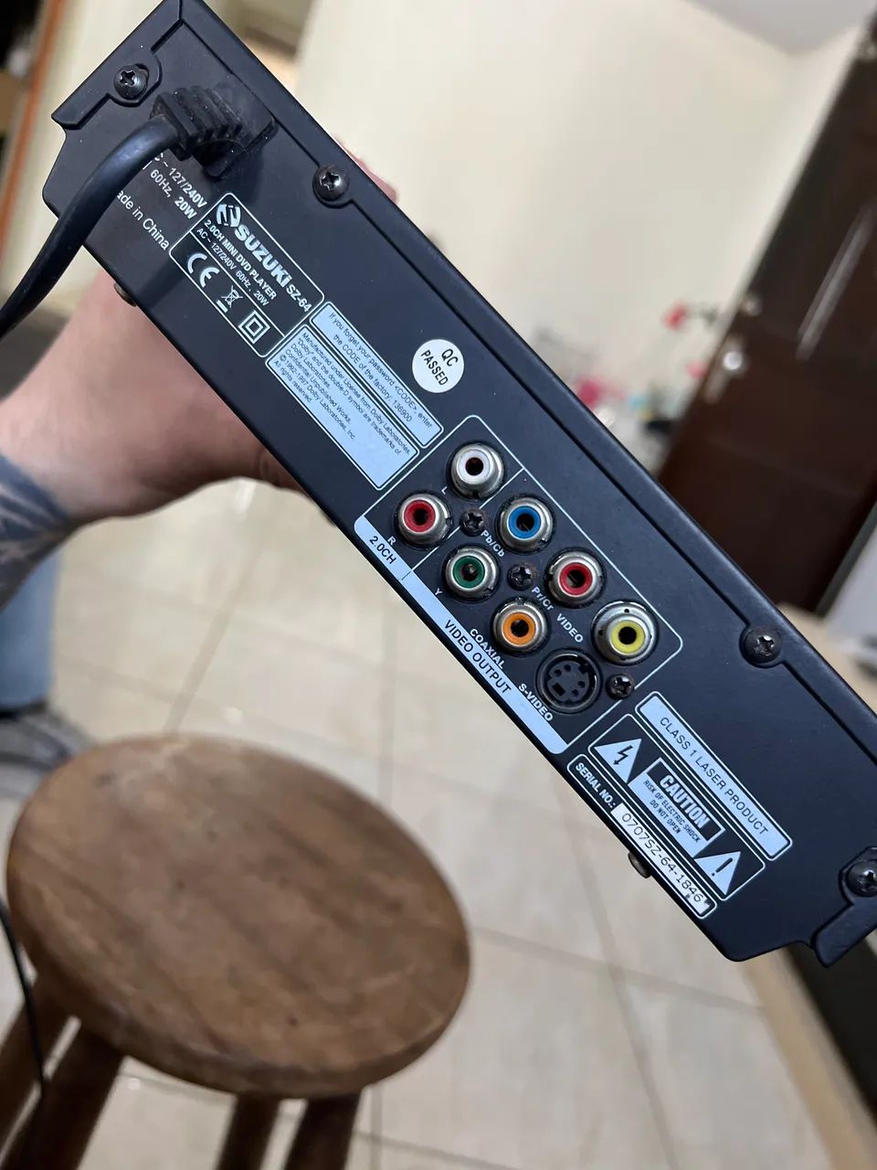 Mini DVD Player Suzuki SZ-64 + Cabo RCA - Foto 2