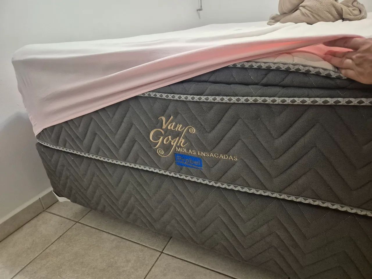 Cama Box Casal PROBEL Molas Ensacadas - Van Gogh - 1,88x1,38 - Foto 4