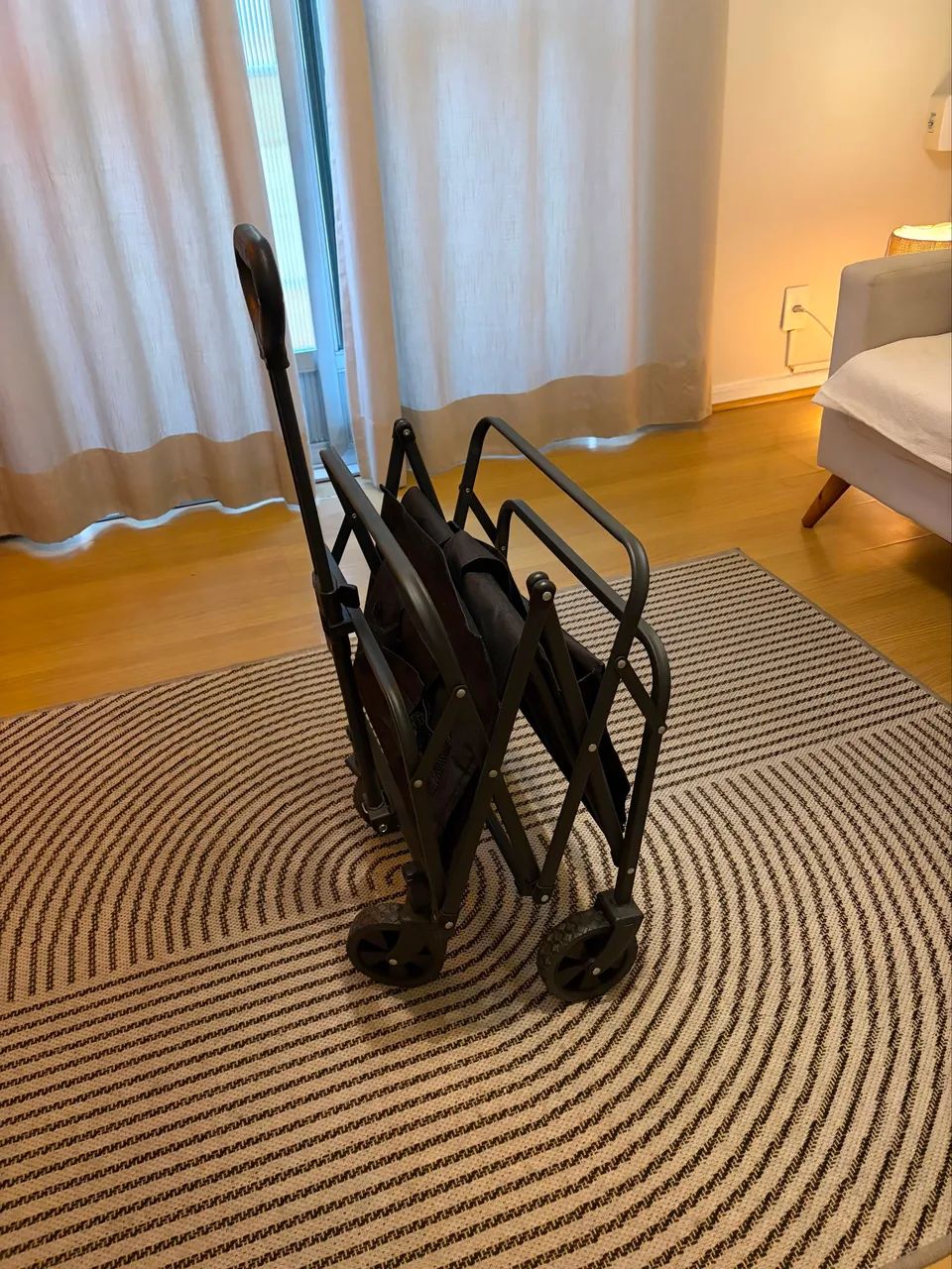 CARRINHO DOBRAVEL PRETO 100KG - Foto 2