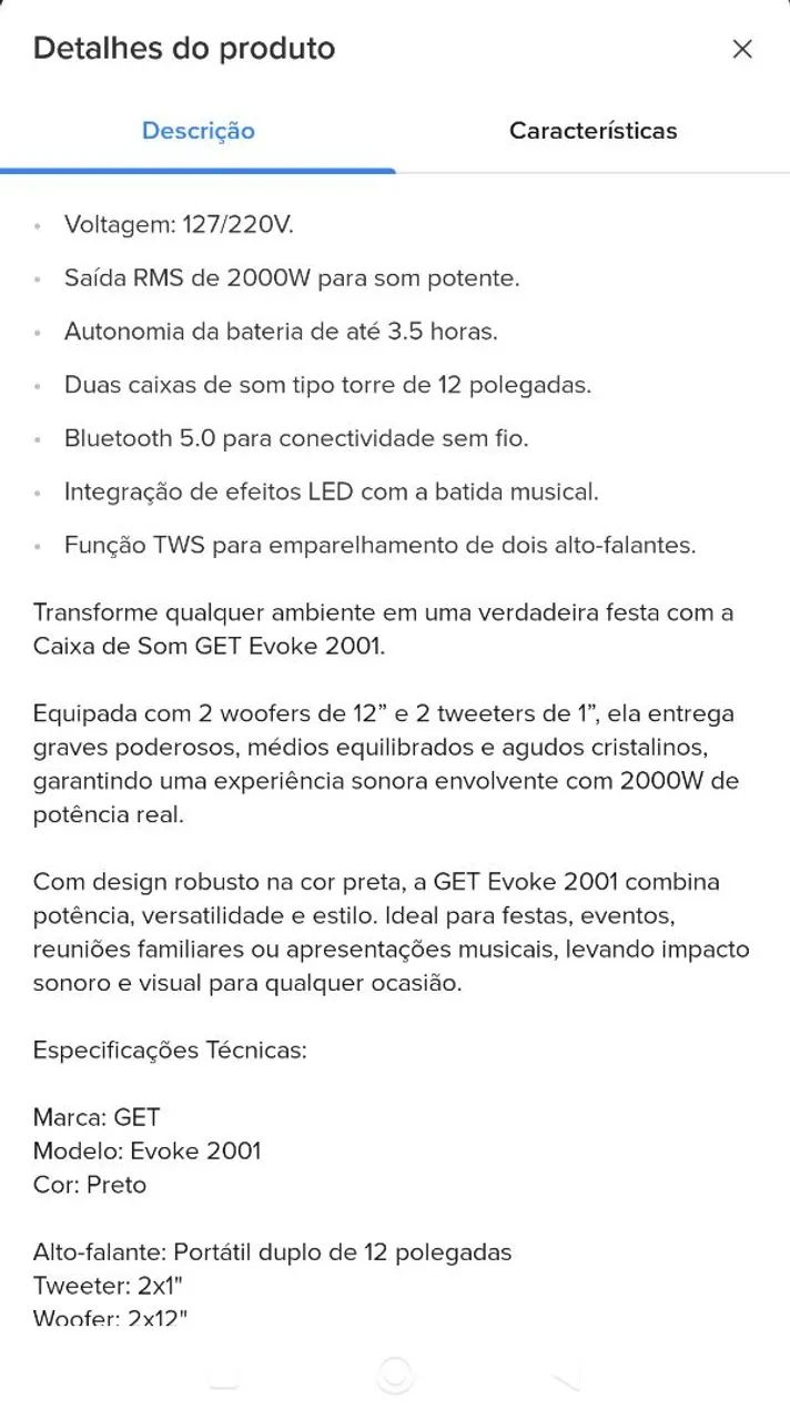 Caixa de som get evoque  - Foto 5