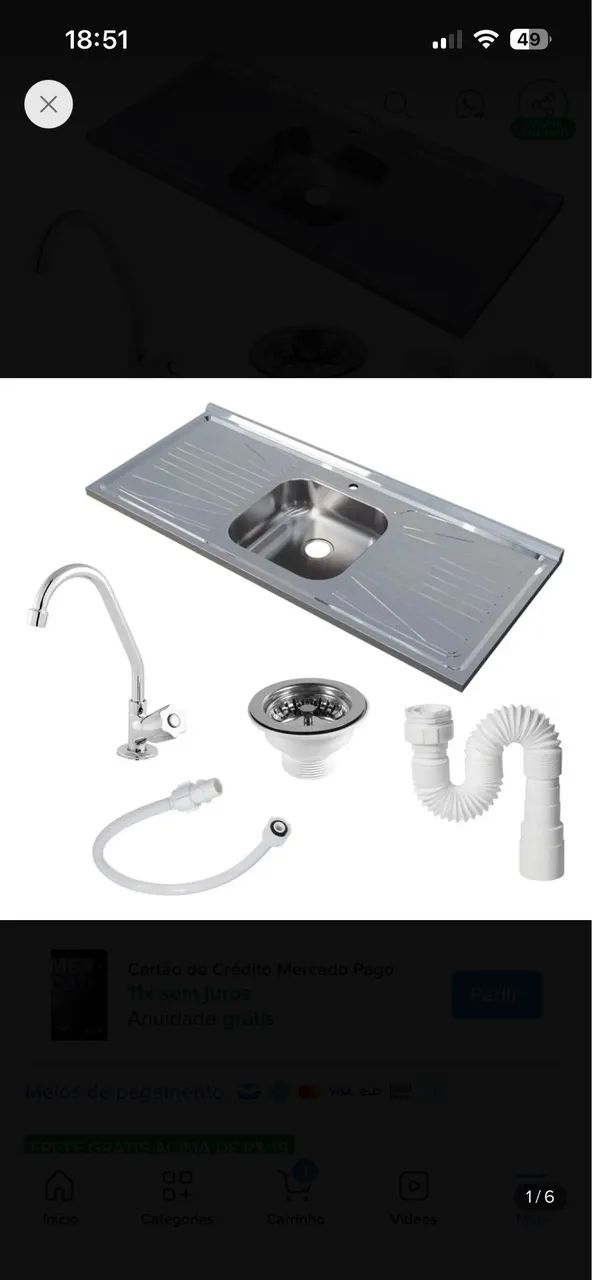 Guarda louça com cooktop e pia  - Foto 4