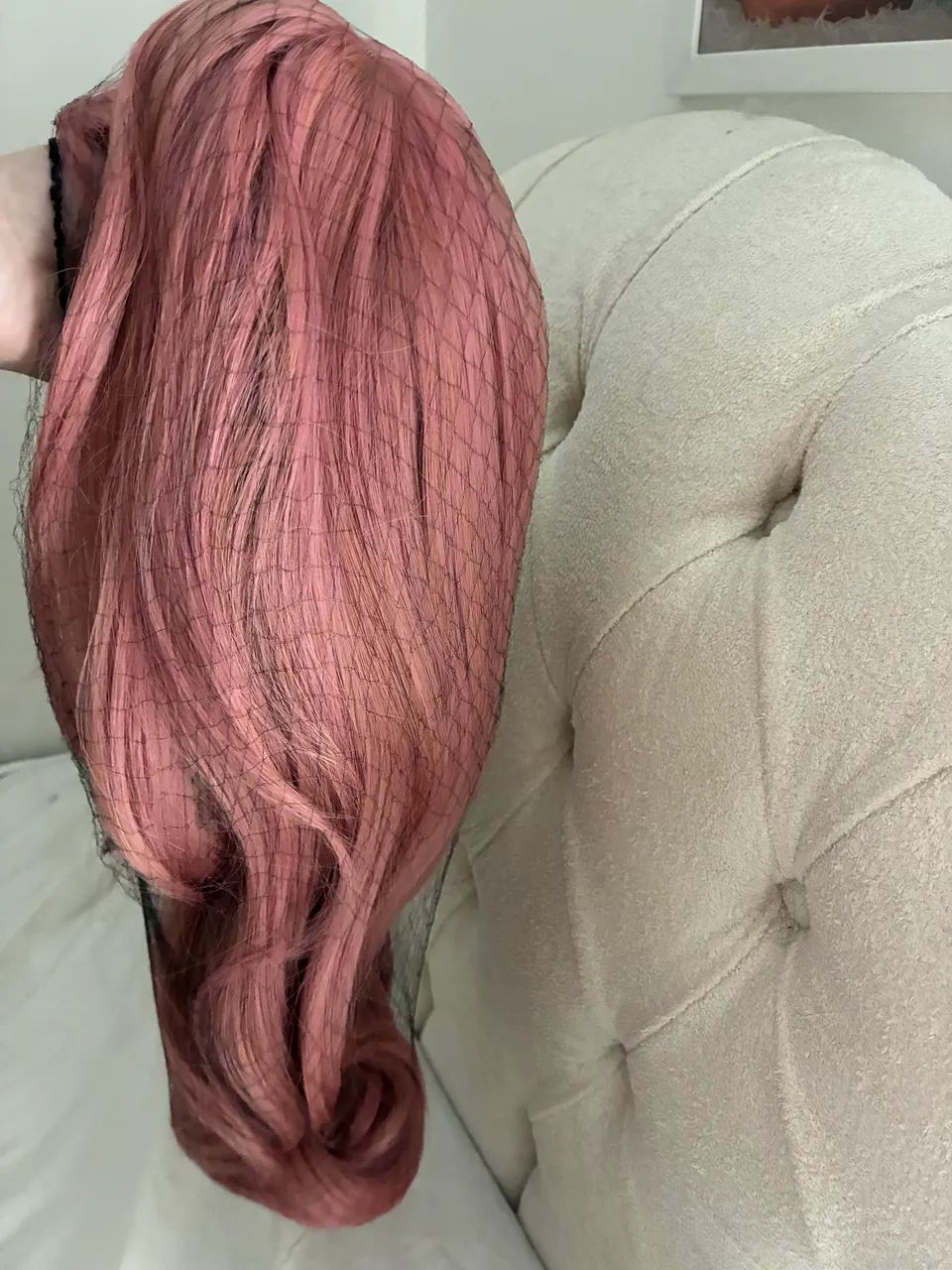Peruca rosa cosplay - Foto 3