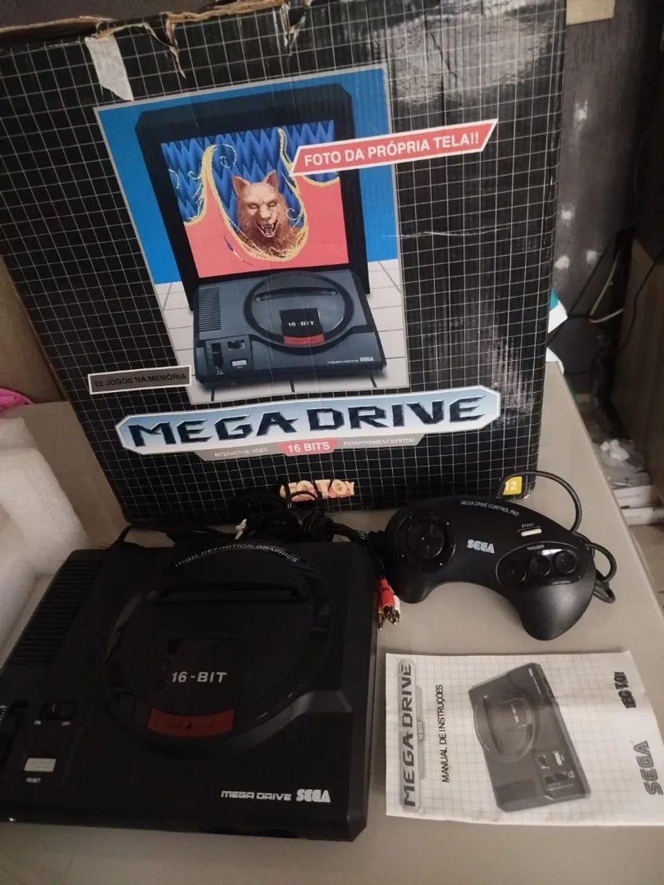 Mega Drive SD 2017 20 jogos cabe centenas  - Foto 3