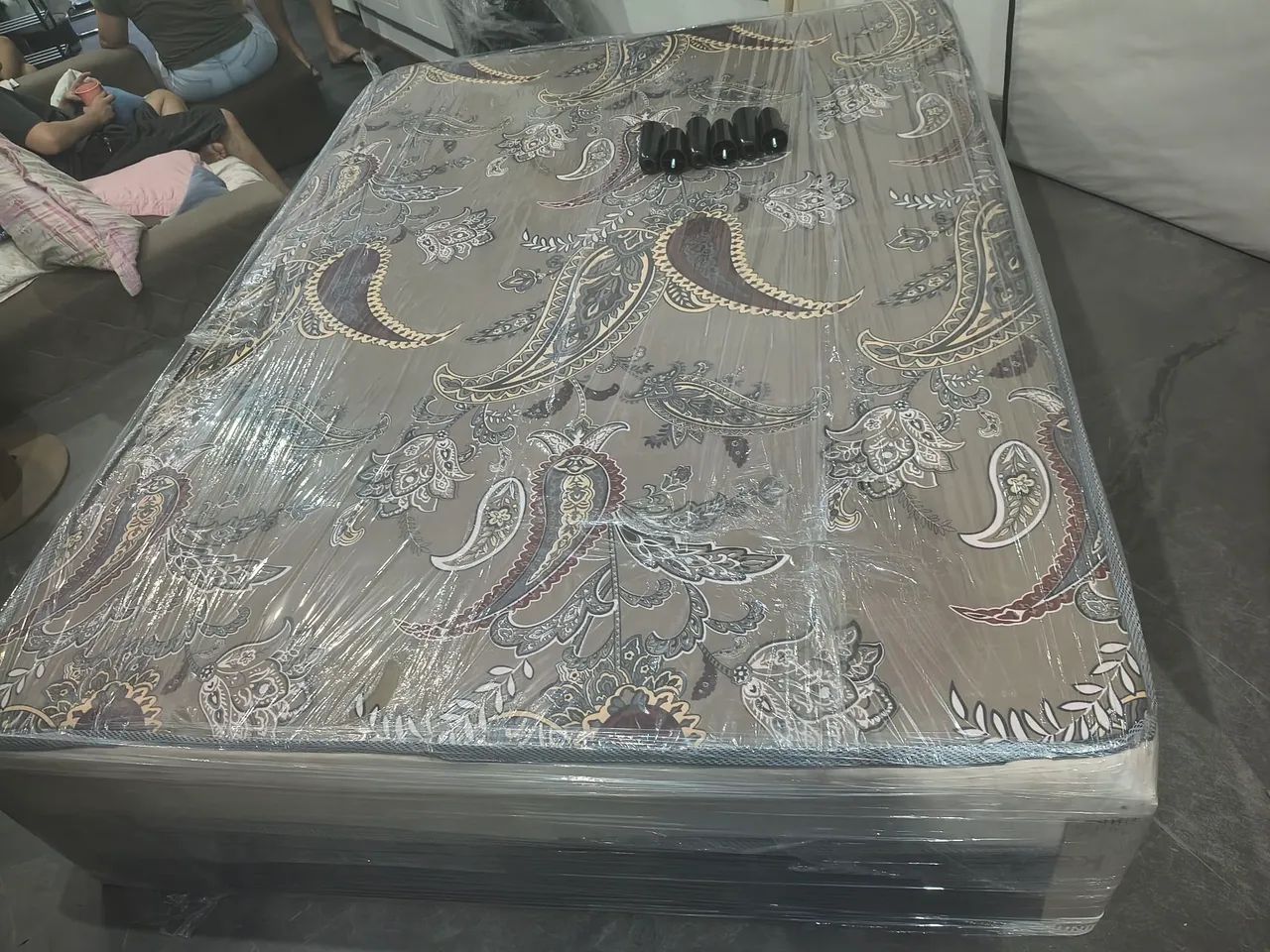 Cama box casal espuma D20 semi ortopedica nova - Entrega grátis  - Foto 4