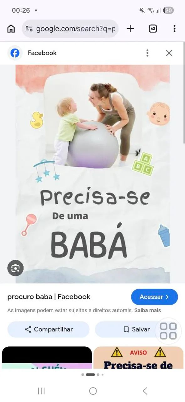 Hortolandia sp PRECISO DE BABA OU CUIDADORA NOTURNO 
