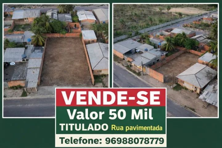 Terreno no bairro Amazonas   Mede 10 por 25 Títulado  Tem fossa e poço Tud