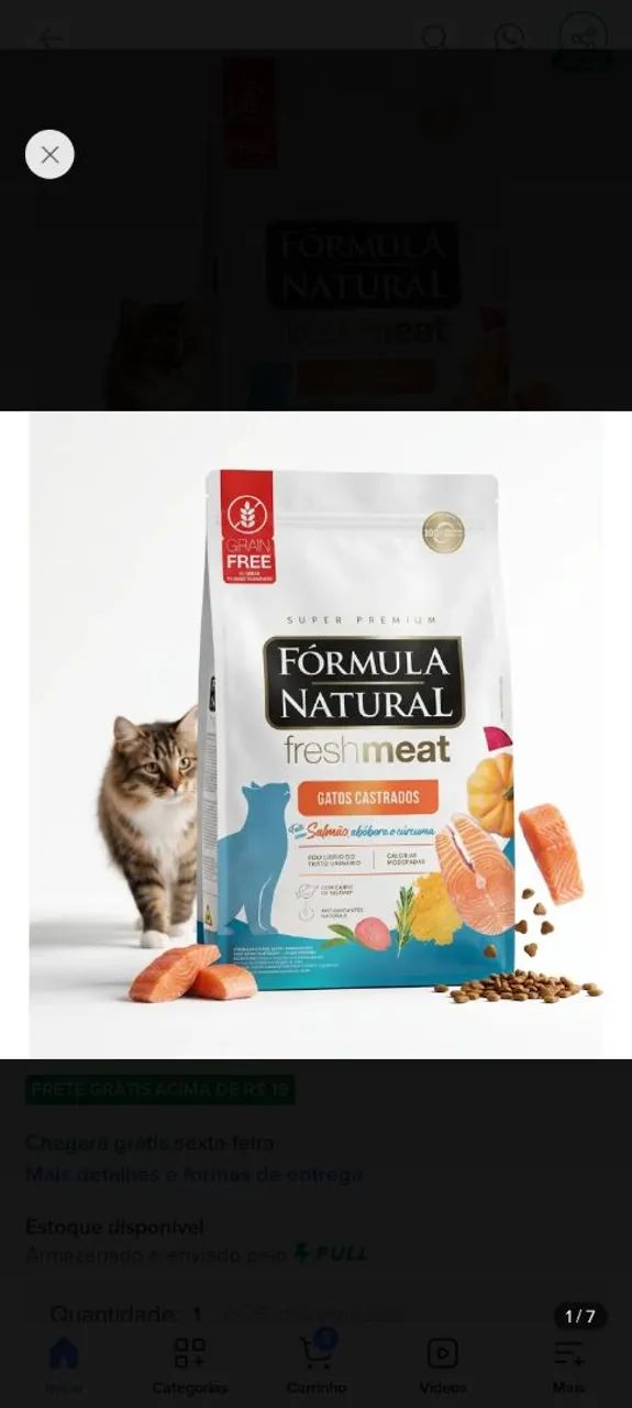 Ração gatos castrados