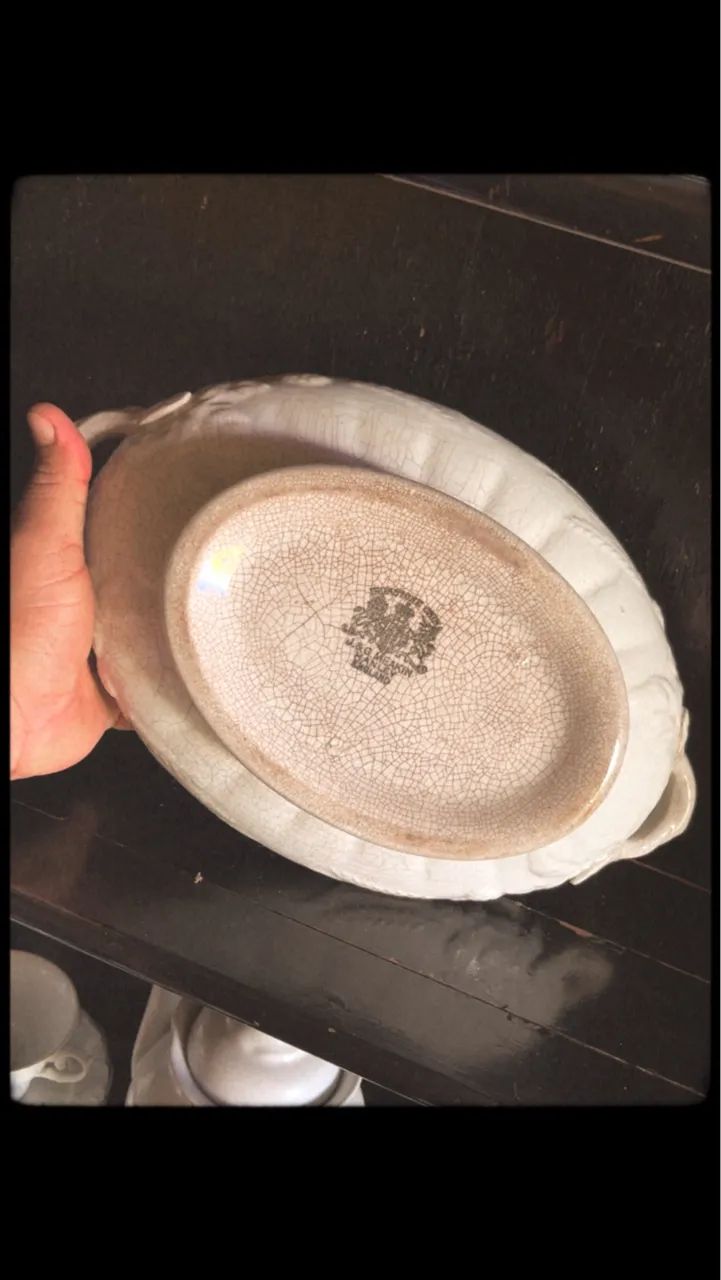 Linda Terrine em porcelana inglesa antiga  - Foto 2