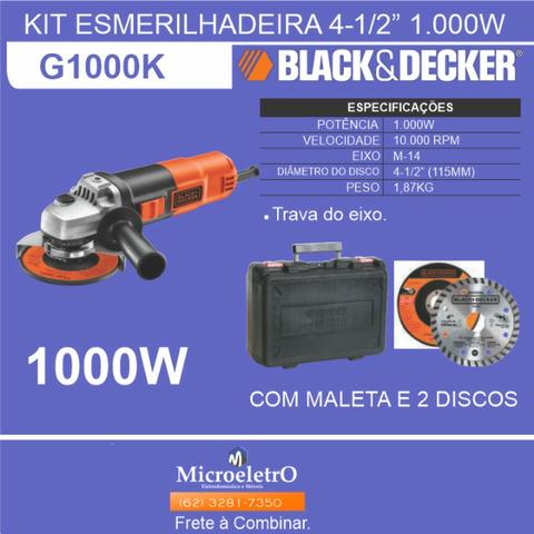 Esmerilhadeira G1000k 1000w Black & Decker