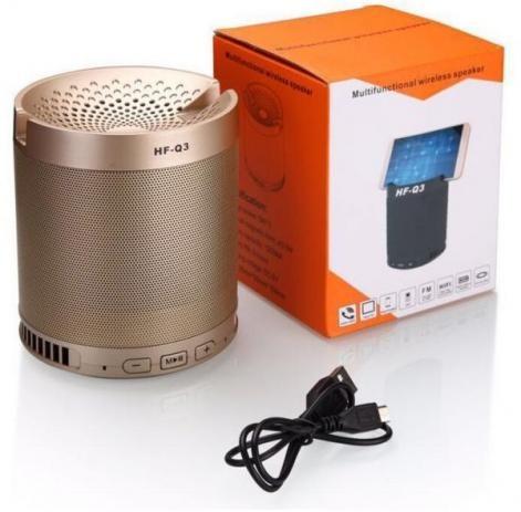 Caixa de som bluetooth com suporte para celular 5w Q3 - Foto 2