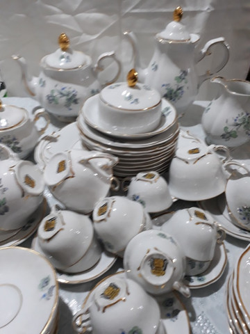 Jogo de café, chá e bolo Porcelana Barão do Rio Branco - Foto 2