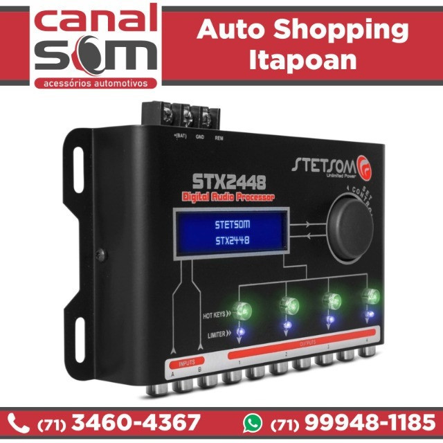 Processador Stetsom Stx2448, Canal Som - Foto 2