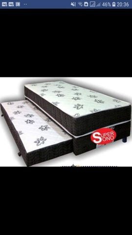 Cama Box Solteiro Com Auxiliar Direto Da Fábrica - Foto 5