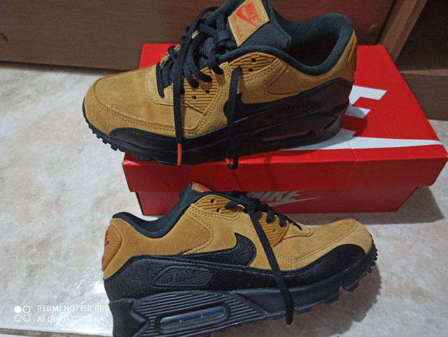 air max 90 camurça marrom