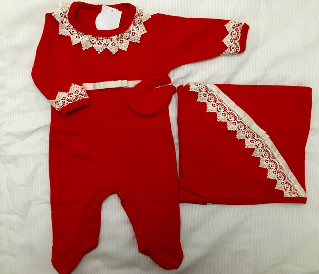 Saída de maternidade - Conjunto de 3 peças - Foto 2