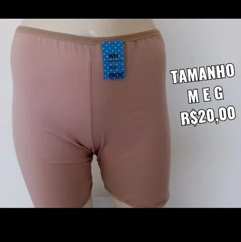 Shorts segunda pele tamanho M G e GG