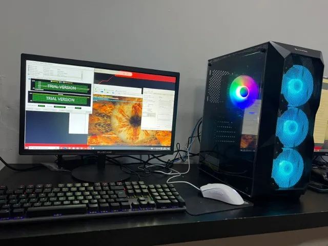 PC Gamer Ryzen 5 + RX 580 8Gbs c/ Monitor 22 Full HD Novo (Garantia, Entregamos). - Foto 3