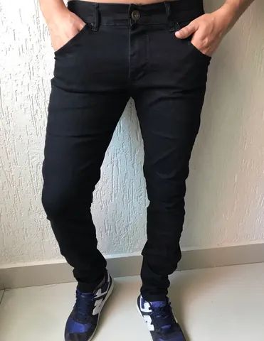 Calça jeans masculina, calça sarja e jogger masculino com elastano  - Foto 5