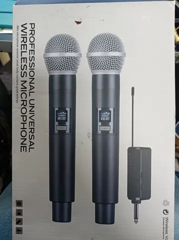 Par Microfone profissional sem fio 64352268809089121
