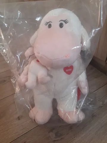 Pelúcia Nestlé mamãe e filho ovelha